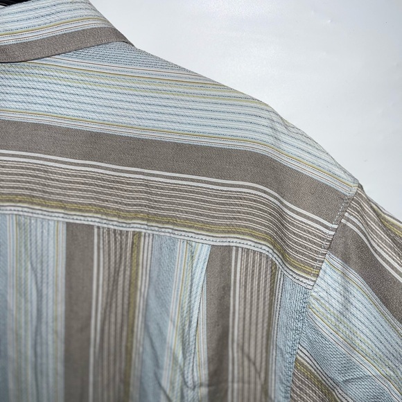 Tommy Bahama Shirt Mens Medium Multicolor Shirt Sleeve Silk Cotton Blend NWT - Picture 12 of 15